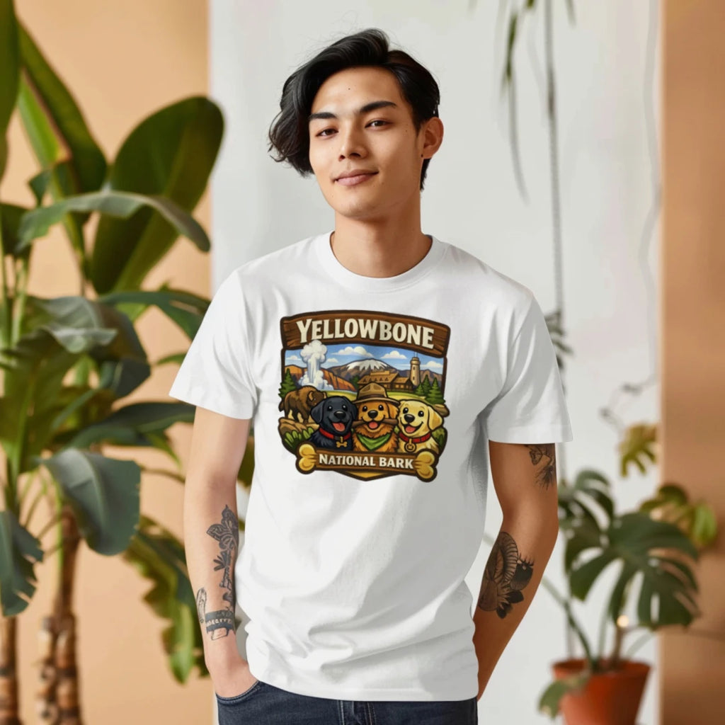 Yellowbone National Bark Adult Cotton T-Shirt