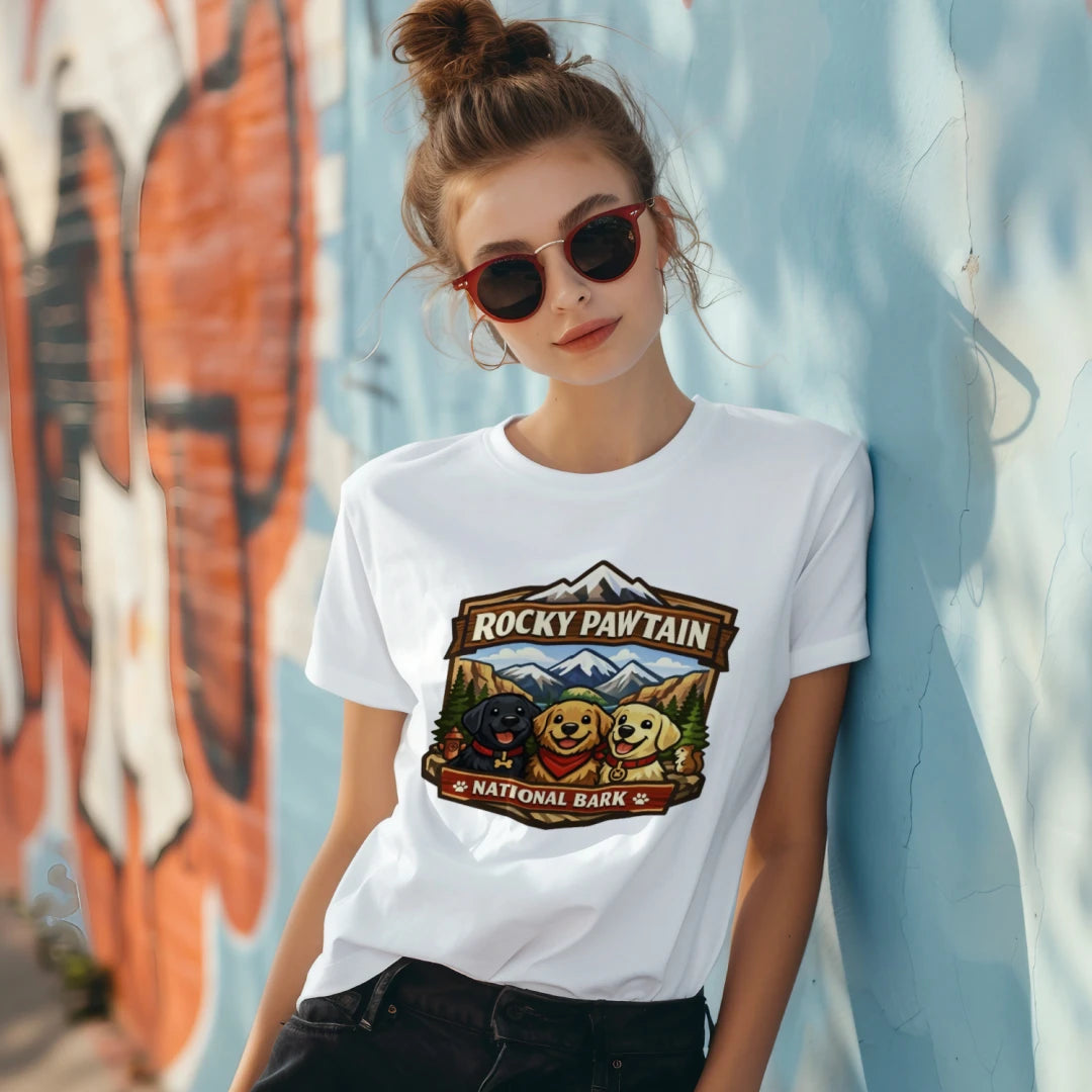 Rocky Pawtain National Bark Adult Cotton T-Shirt