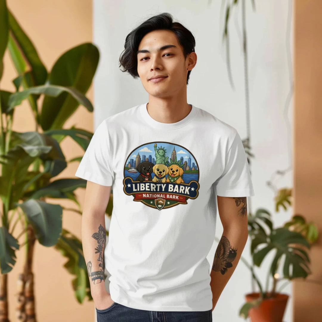 Liberty Bark National Bark Adult Cotton T-Shirt