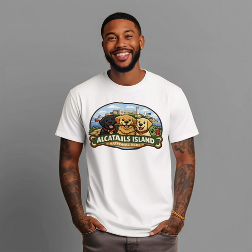 Alcatails National Bark Adult Cotton T-Shirt