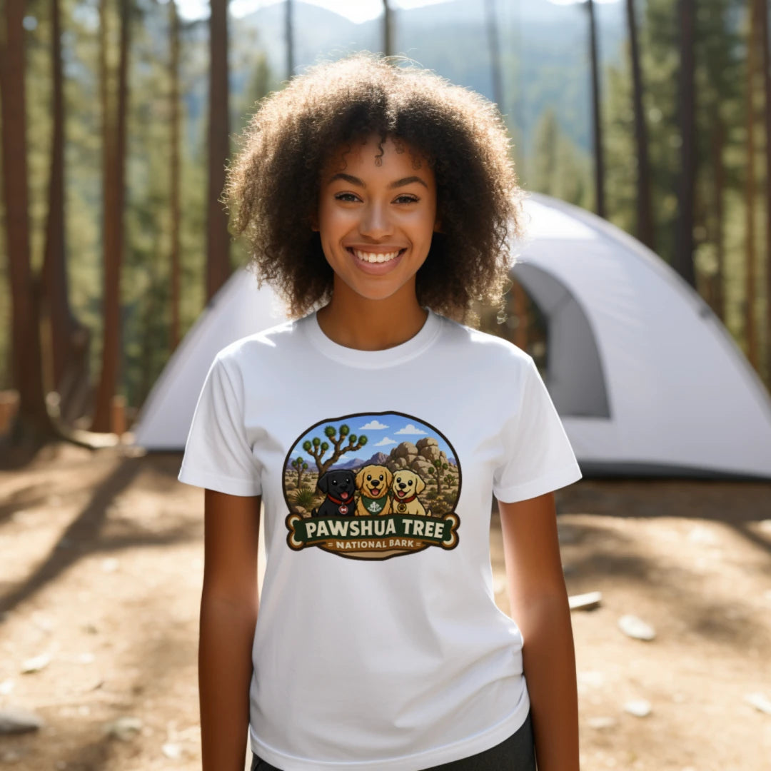 Pawshua Tree National Bark Adult Cotton T-Shirt